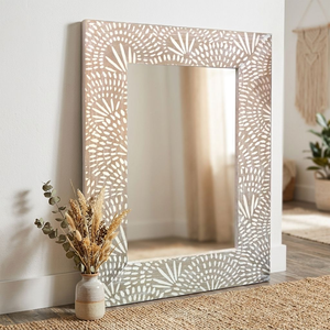 Espejo de Pared Artesanal con Incrustaciones de Hueso y Diseño de Rayos de Sol para Sala de Estar, Dormitorio, Entrada, Decoración del Hogar, Venta al por Mayor - Product Image 2