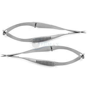 Ciseaux ophtalmiques Vannas droits, lames de 5 mm de long avec pointes aiguisées, en acier inoxydable, réutilisables, instruments chirurgicaux de haute qualité - Product Image 2