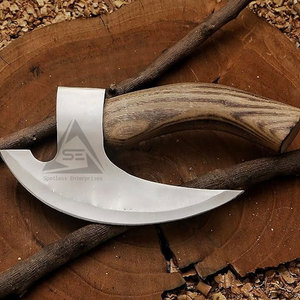 Low MOQ Best Selling Durable Pizza Cutting <b>Axe</b> with Wood <b>Handle</b> and Stainless Steel Blade-Private Label Option - Product Image 4