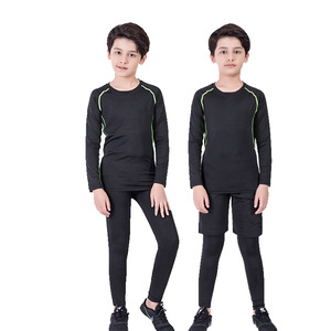 Conjunto de Compresión Deportiva SPRINT SPORTS para Niños, Manga Larga, Negro, Transpirable, Spandex, Ropa Deportiva de Invierno para Esquí - Product Image 3