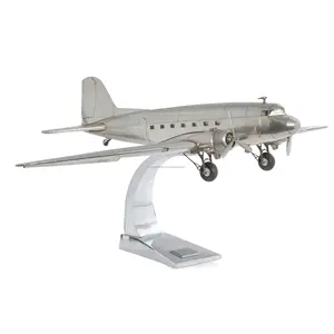 Decorativo hecho a mano de Metal Douglas Dakota DC 3 de aluminio de modelo de avión modelo artesanal además de cualquier casa o oficina