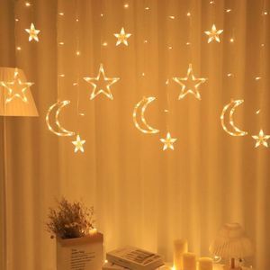 Fairy Ramadan Window <b>Led</b> Curtain <b>Star</b> Moon Light Mini PVC 100 Sheets IP65 for Room Festival Christmas Decoration - Product Image 3