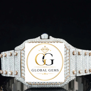 Reloj de Lujo Hip Hop con Diamantes, Completamente en Oro, con Diamantes CZ, de Acero Inoxidable para Hombre y Accesorios de Moda a Precio de Exportación - Product Image 1