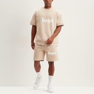 Ensemble de survêtements personnalisés en gros pour hommes, deux pièces, short respirant en maille, nouveau short imprimé, style décontracté pour l'été - Product Image 5