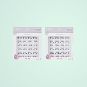 <b>lash</b> extensions Ollio Olrio No-<b>Glue</b> <b>Individual</b> Eyelashes Single Pack PLUS Clear Short 2 Types Choose 1 - Product Image 4
