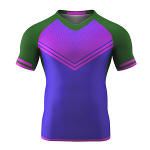 Camiseta Deportiva Sublimada para Hombre, de Moda, Sostenible, de Manga Corta, Duradera, Suave, Transpirable, de Secado Rápido, con Logotipo Personalizado - Product Image 6