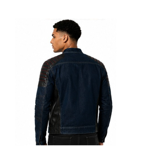 Premium Quality <b>Men</b> <b>Denim</b> <b>Jacket</b> Washed Finish Durable Fabric Modern Casual Look Perfect For Travel And Daily Activities - Product Image 4