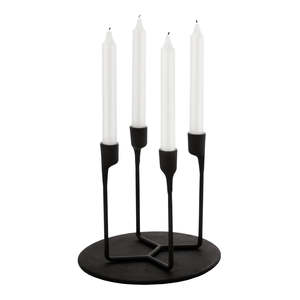 Candelabro Moderno de Acero Negro de 4 Brazos, Impermeable, Duradero, Portátil, Hecho a Mano, Ecológico, Decoración para el Hogar, Ocasiones, Eid - Product Image 5