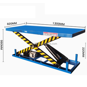 1 тонна 3 м небольшой склад гидравлический грузовой подъемник электрические ножничные подъемные столы - Product Image 5