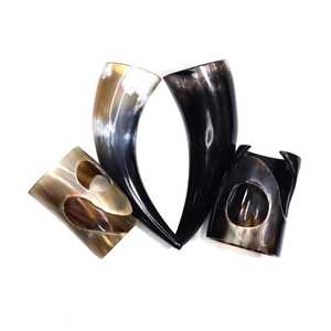 Corne à boire viking authentique en corne de buffle, tasses médiévales avec support, corne à boire en corne de buffle - Product Image 4