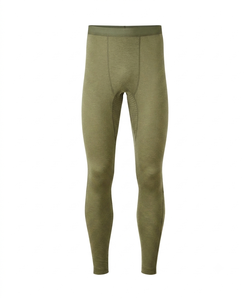 <b>Men's</b> Olive Green <b>Compression</b> Leggings Full Length Elastic Waist Solid Color Athletic <b>Tights</b> Spandex Nylon Material - Product Image 1