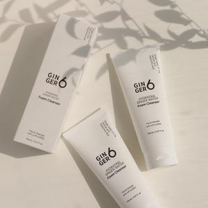 Limpiador facial hidratante a base de glicerina para piel sensible con ingredientes naturales, limpiador diario en espuma de agua de jengibre - Product Image 1