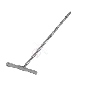 <b>Top</b> Selling 6-Inch Stainless Steel Veterinary Orthopedic Cannulated T-Handle Bone <b>Tap</b> Manual Screw <b>Tap</b> for Surgery Use - Product Image 4