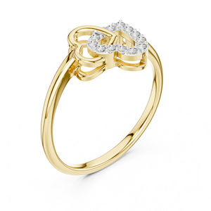 Anillo de Diamantes Cultivados en Laboratorio, Redondos, en Oro Blanco de 14K para Mujer |   Ropa de Oficina |   Diamante Cultivado Nuevo - Product Image 5