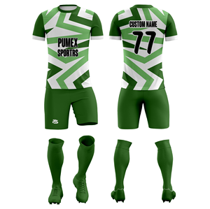 Premium 100% Polyester Breathable Short Sleeve Football Kit Printed Soccer Jersey & Team Uniform - Product Image 6