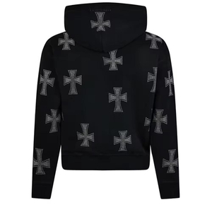 Wholesale Price High Quality Rhinestone Tracksuits for Men Custom Logo Casual Heavyweight Drawstring Stylish - Product Image 5
