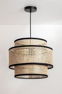 Lámpara Colgante de Ratán Natural Estilo Nórdico, Lámpara de Techo de Bambú Tejida a Mano para Decoración de Hogar, Hotel, Cafetería - Product Image 5