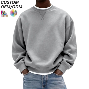 เสื้อสเวตเชิ้ตคอกลมผู้ชาย สไตล์ลำลอง ดีไซน์มินิมอล รับทำโลโก้แบบพิมพ์ลาย  รักษ์โลก  รับผลิตแบบ OEM ODM สำหรับแบรนด์ต่างๆ - Product Image 1