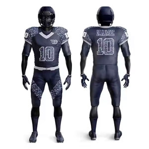 Uniforme de football américain à manches courtes, léger, pour l'entraînement en équipe, vêtements de sport personnalisés pour hommes - Product Image 1