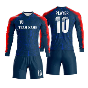 Uniforme de Fútbol Deportivo Más Vendido, 100% Poliéster, Ligero y de Secado Rápido, Personalizable, Mangas Largas - Product Image 1