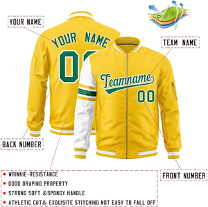 Vestes universitaires pour hommes HOOD CREW, manches en simili cuir, style Letterman, veste de baseball pour garçons, personnalisable, vente en gros - Product Image 6