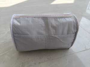 Ensemble de 3 trousses de toilette matelassées en coton de haute qualité, organiseur de cosmétiques, trousse de maquillage de voyage, étui de voyage résistant à l'eau pour femmes - Product Image 4
