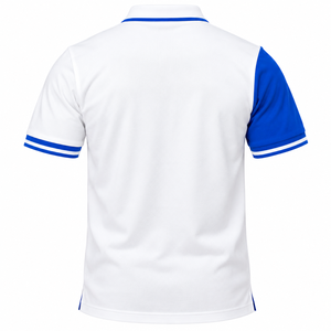Polo pour homme Phi Beta Sigma, bleu royal et blanc, à blocs de couleur, avec écusson brodé, manches courtes, col classique, décontracté, pour la fraternité - Product Image 4
