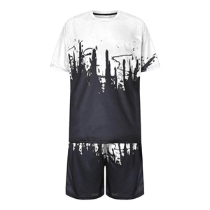 ชุดเซ็ตเสื้อยืดและกางเกงขาสั้นผู้ชายสำหรับฤดูร้อน ขายส่ง ชุดสองชิ้น เสื้อยืดและกางเกงขาสั้น - Product Image 5