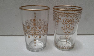 Vasos de té marroquí coloridos para suministros de hotel y restaurante - Product Image 4