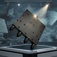 Diviseur de puissance RF 2-18 GHz 1 à 4, Répartiteur Wilkinson 20W CW à faible perte d'insertion 18dB, Isolation S Femelle pour communication sans fil