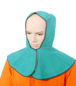 Vente Flash : Cagoule de Soudure en Cuir de Vachette Fendu de Qualité Supérieure, Résistante au Feu, Certifiée CE, pour la Protection Industrielle - Product Image 6