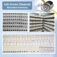 Diamants de laboratoire ronds de 0,8 mm à 3 mm, couleur DEF, pureté VVS VS, synthétiques HPHT, pierres blanches polies en vrac pour la fabrication de bijoux fins