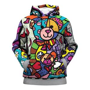 Sudadera con Capucha para Hombre, Estampado por Sublimación con Diseño de Corazón, Tejido de Poliéster, Estilo Urbano Otoñal - Product Image 3