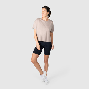 T-shirt de yoga personnalisé à séchage rapide pour femme, manches courtes, haut de sport, vêtements de sport pour femme - Product Image 1