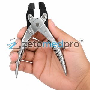 Pince à cintrer les anneaux parallèles en acier inoxydable avec poignée en PVC, outil de formage d'anneaux de bijoux, 5,5 pouces, ZetomedPro - Product Image 5