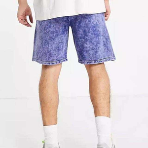Shorts Bermuda en coton tie-dye pour homme, taille mi-haute élastique, décontractés, tissés, respirants, style boardshorts - Product Image 3