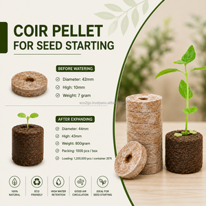 Pastilles de coco pour la germination des graines et l'hydroponie / Substrat de culture en fibre de coco biologique en gros du Vietnam - Product Image 6
