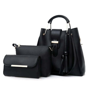 Conjunto de Bolsos Tipo Cubo de Color Sólido, Gran Capacidad, Bolso de Hombro, Bandolera, Bolso Tote con Cierre, para Uso Diario de Madre e Hija - Product Image 4