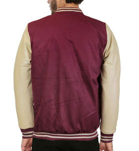 Veste de baseball en gros pour adultes et jeunes, style universitaire, entièrement boutonnée, authentique, manches raglan, veste bomber Letterman - Product Image 4