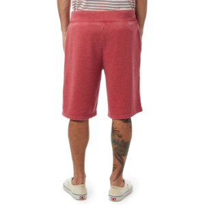 Men's Red Embroidered Tribal Letter A Bermuda Shorts Mid Waist Drawstring Casual Cotton <b>Board</b> Shorts Front Logo - Product Image 4