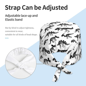 Unisex Butterfly Print Scrub Cap - Adjustable Tie-Back Medical Hat - Wholesale Factory Price Professional Surgical Headwear - Product Image 4