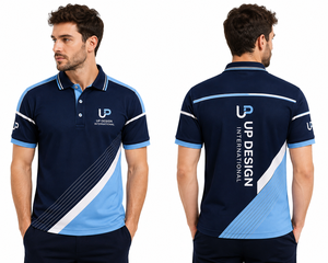 เสื้อโปโลผู้ชายแบบกำหนดเอง แห้งเร็ว ผลิตจากโพลีเอสเตอร์ สำหรับทีมกอล์ฟ ชุดยูนิฟอร์ม พร้อมปักโลโก้ รับผลิตเสื้อผ้ากีฬาแบบ OEM ODM - Product Image 3