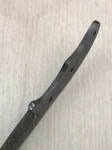 Cuchilla en Blanco Hecha a Mano Personalizada para Cuchillo de Caza Skinner, Hoja Recta con Punta Caída, Acero de Damasco de Grado Industrial, 8 Pulgadas de Largo - Product Image 4