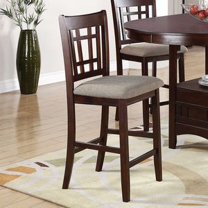 Ensemble de 2 chaises de salle à manger Neena, chaise haute avec siège rembourré beige - Product Image 4