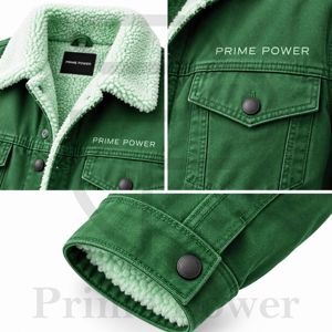 OEM <b>Men's</b> Denim Trucker <b>Jacket</b> <b>Sherpa</b> <b>Fleece</b> Lined Winter Jean Coat Custom Branding Wholesale Private Label Outerwear - Product Image 3