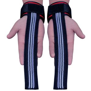 Soporte de muñeca de algodón antideslizante personalizado, combo de correas de gimnasio, correas de muñeca de levantamiento de pesas, barra de mano, muñequeras, soporte de correa de elevación - Product Image 3