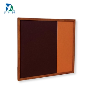 Tablero de Exhibición de Tela Bicolor con Marco de Madera para Notas, Fotos y Organización del Hogar - Product Image 3