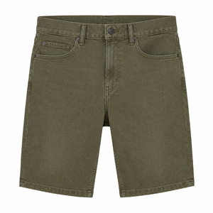 Shorts en jean vintage de haute qualité pour hommes, coupe large, style décontracté, motif uni, grandes tailles, anti-plis, écologiques - Product Image 3
