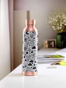 Bouteille d'eau en cuivre à motif de dessin animé, double paroi isolée, portable, pour les voyages - Product Image 5