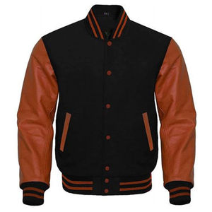 Chaqueta Varsity 100% Lana para Hombre, Transpirable, Resistente al Viento, de Secado Rápido, Cuello Redondo, para Invierno - Product Image 5